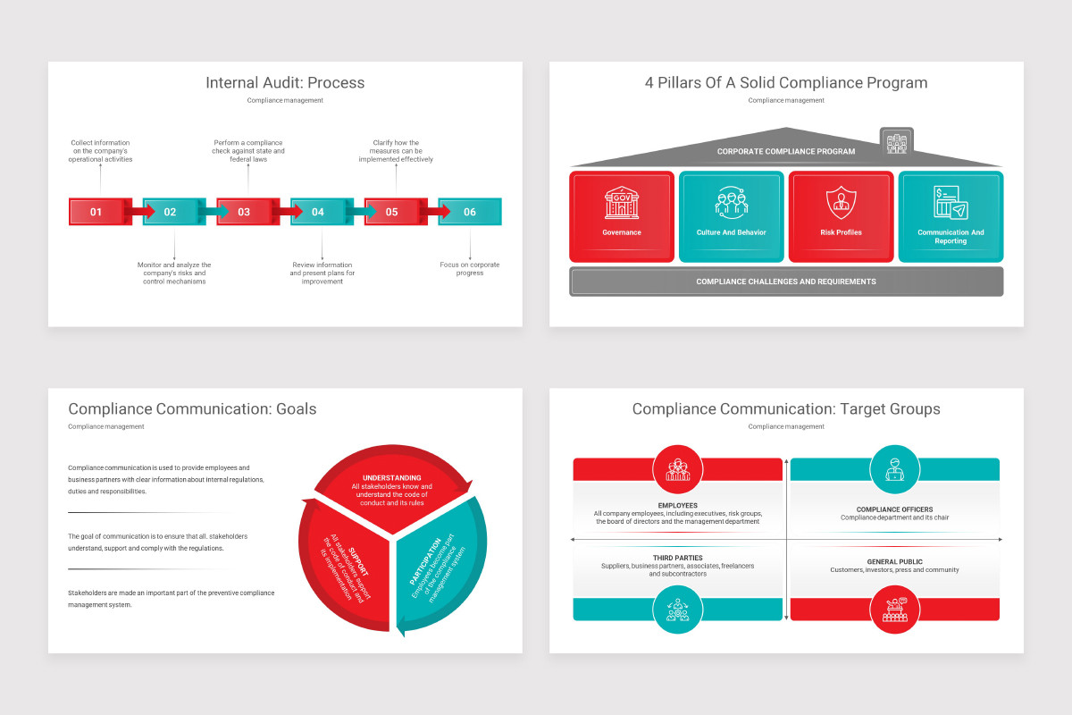 Corporate Compliance Keynote Presentation Template