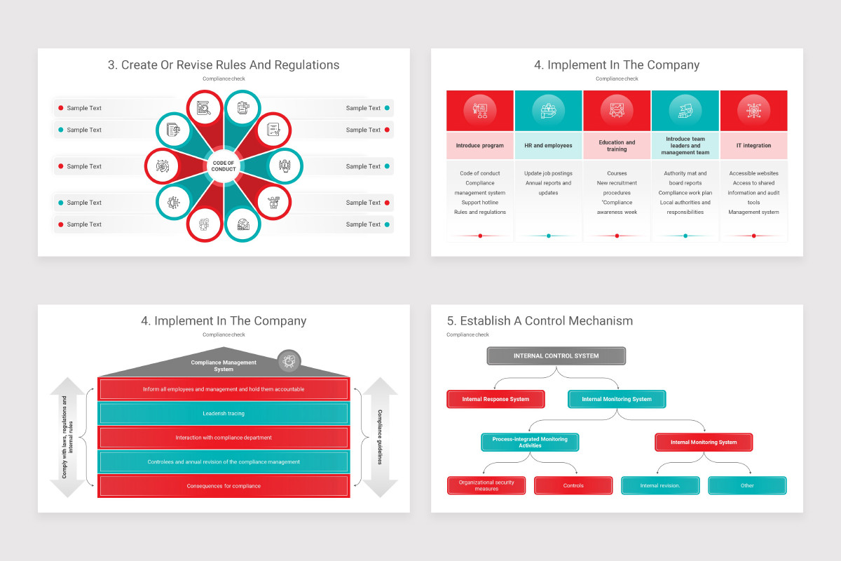 Corporate Compliance Keynote Presentation Template