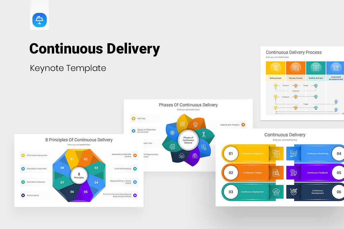 Continuous Delivery Keynote Presentation Template | Nulivo Market