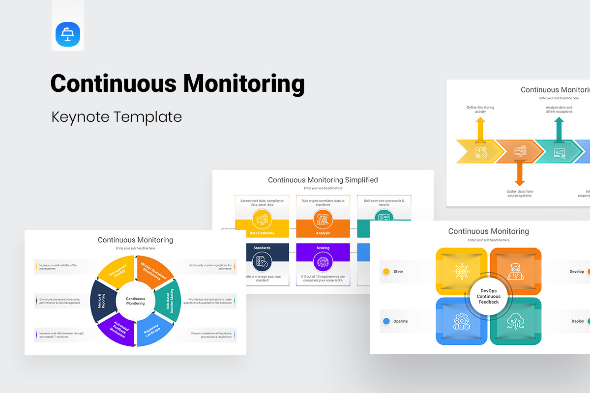 Continuous Monitoring Keynote Presentation Template | Nulivo Market