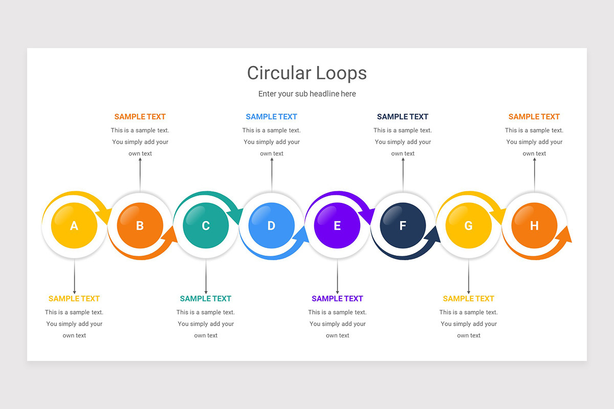 Circular Loop Powerpoint Visual Circular Loops Google Slides Presentation Template | Nulivo Market