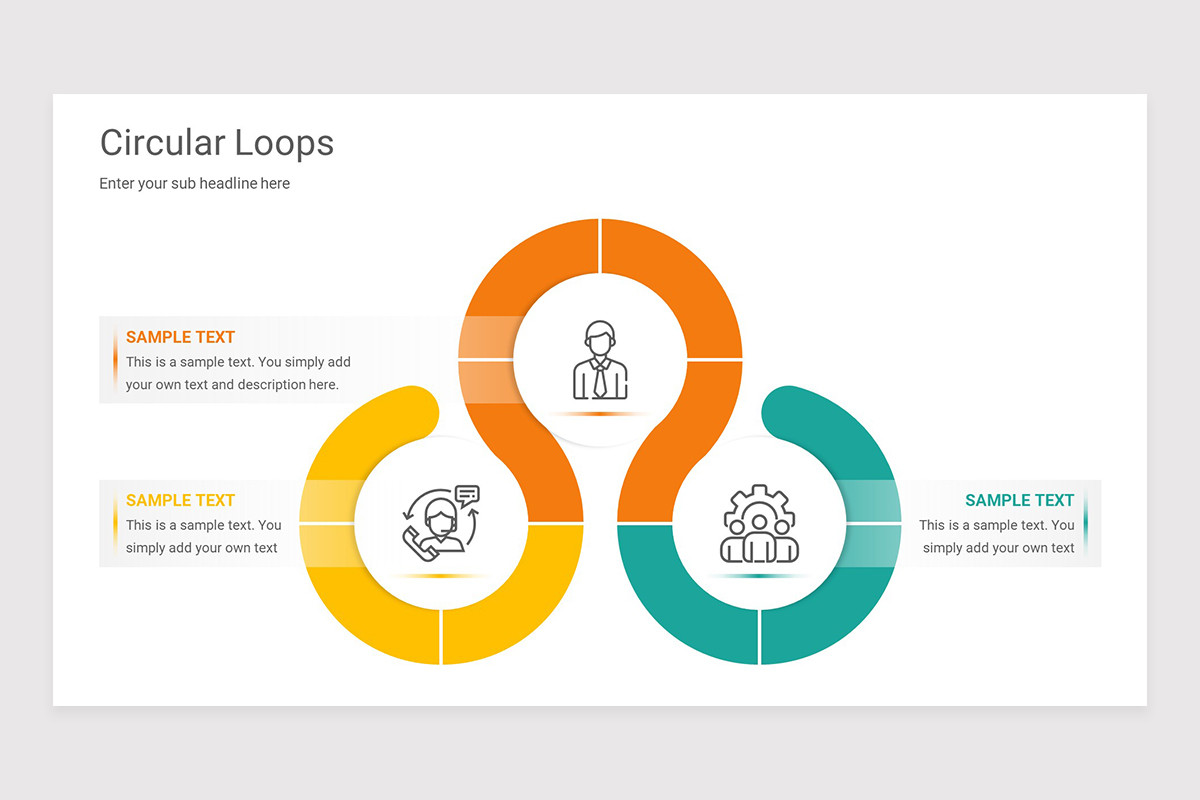 Circular Loops Keynote Presentation Template | Nulivo Market
