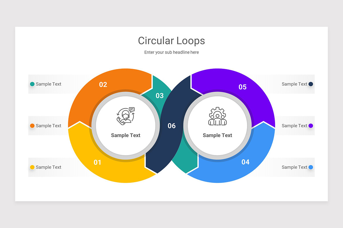 Circular Loops Keynote Presentation Template | Nulivo Market