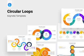 Circular Loops Keynote Presentation Template | Nulivo Market