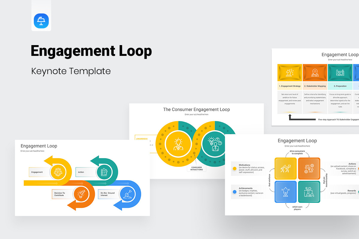 Engagement Loop Keynote Presentation Template Nulivo Market