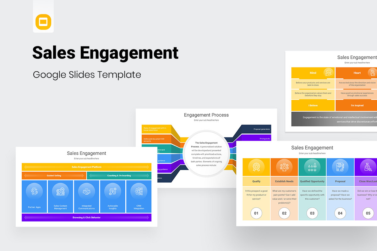 Sales Engagement Google Slides Presentation Template | Nulivo Market