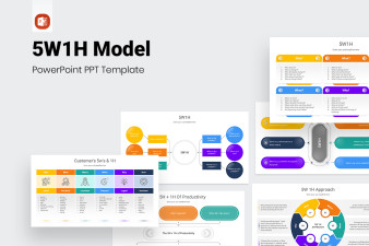 5W1H Model PowerPoint Presentation Template