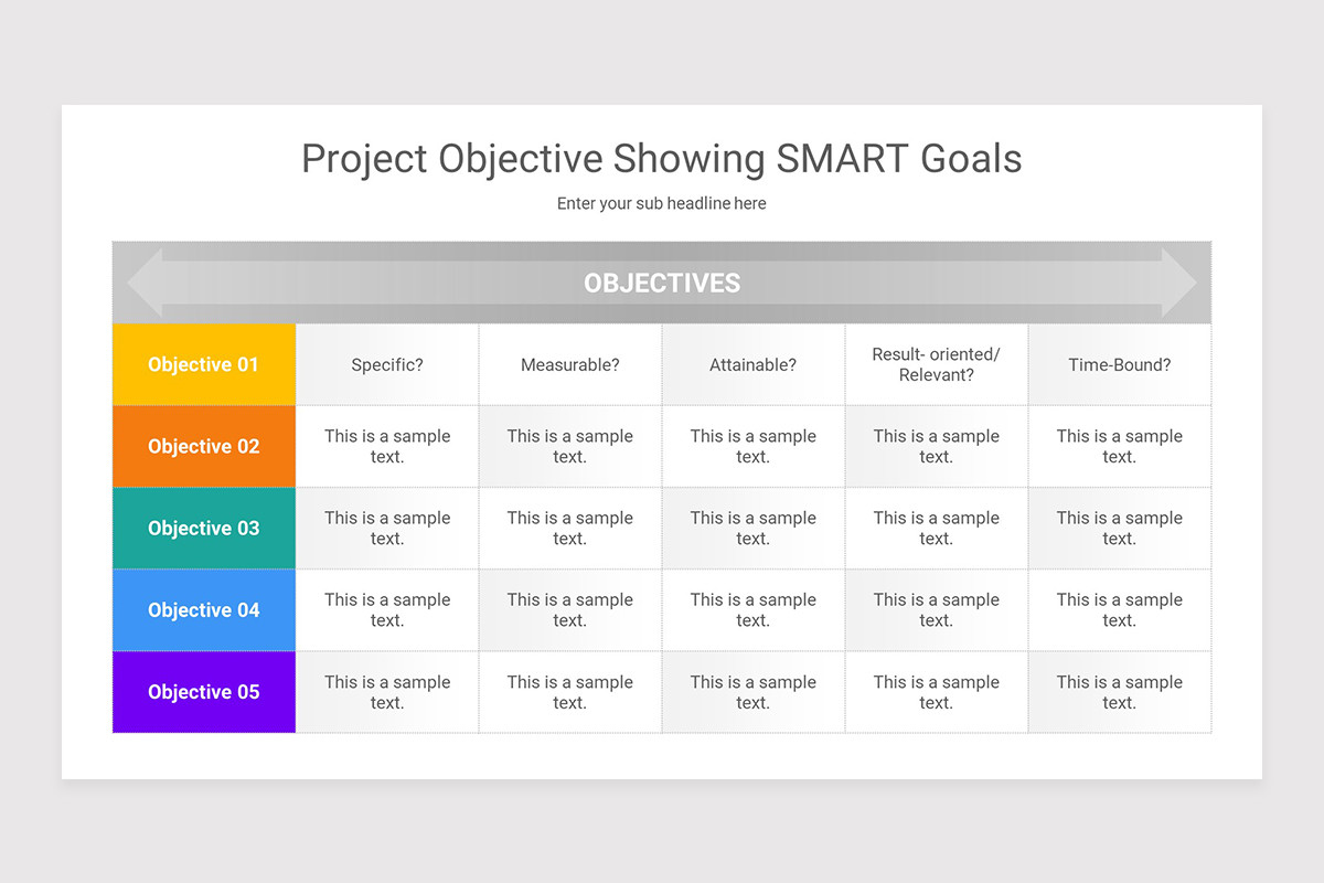 Project Goal Introduction Slide Example Project Goals Google Slides Presentation Template | Nulivo Market