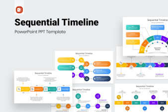 Sequential Timeline PowerPoint Presentation Template