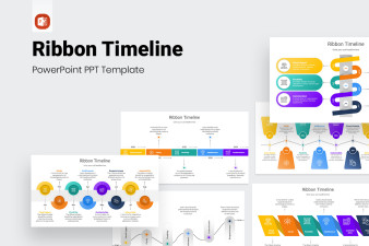Ribbon Timeline PowerPoint Presentation Template