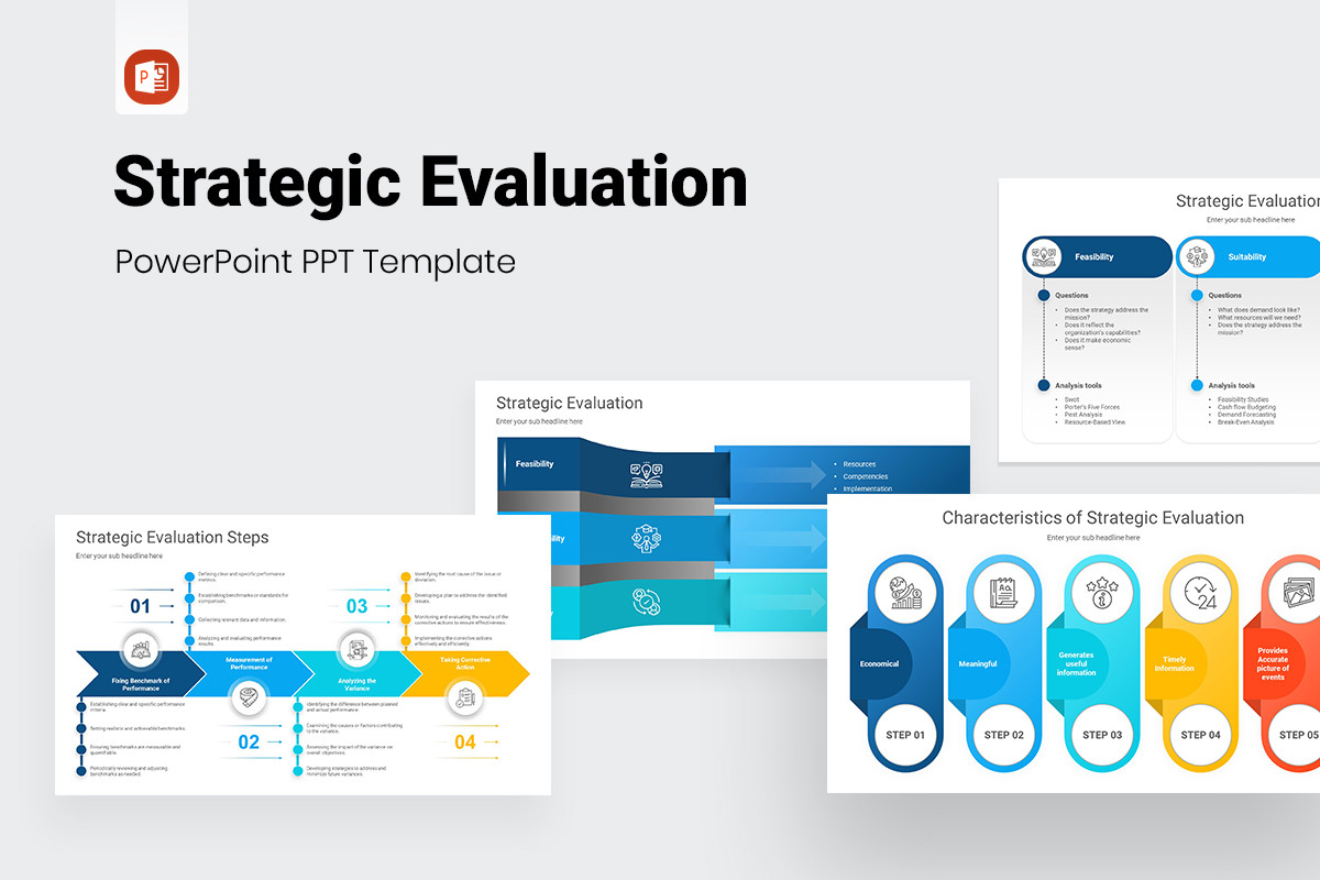 Strategic Evaluation PowerPoint Presentation Template | Nulivo Market