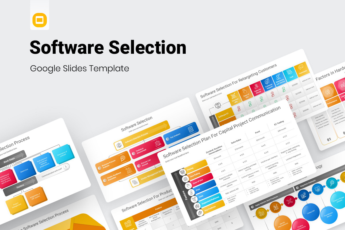Software Selection Google Slides Presentation Template | Nulivo Market