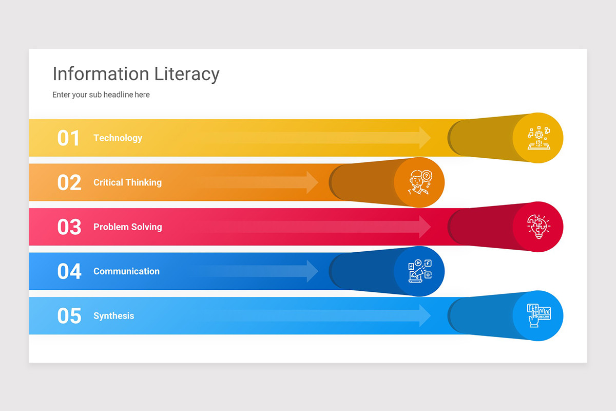 Information Literacy PowerPoint Presentation Template | Nulivo Market