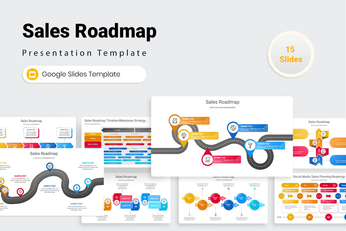 Sales Roadmap Google Slides Presentation Template | Nulivo Market