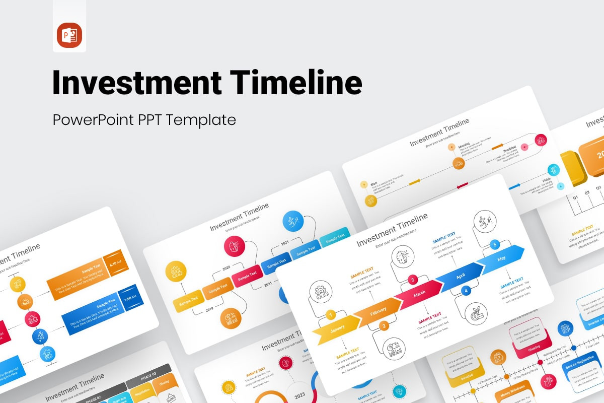 Investment Timeline PowerPoint Presentation Template | Nulivo Market