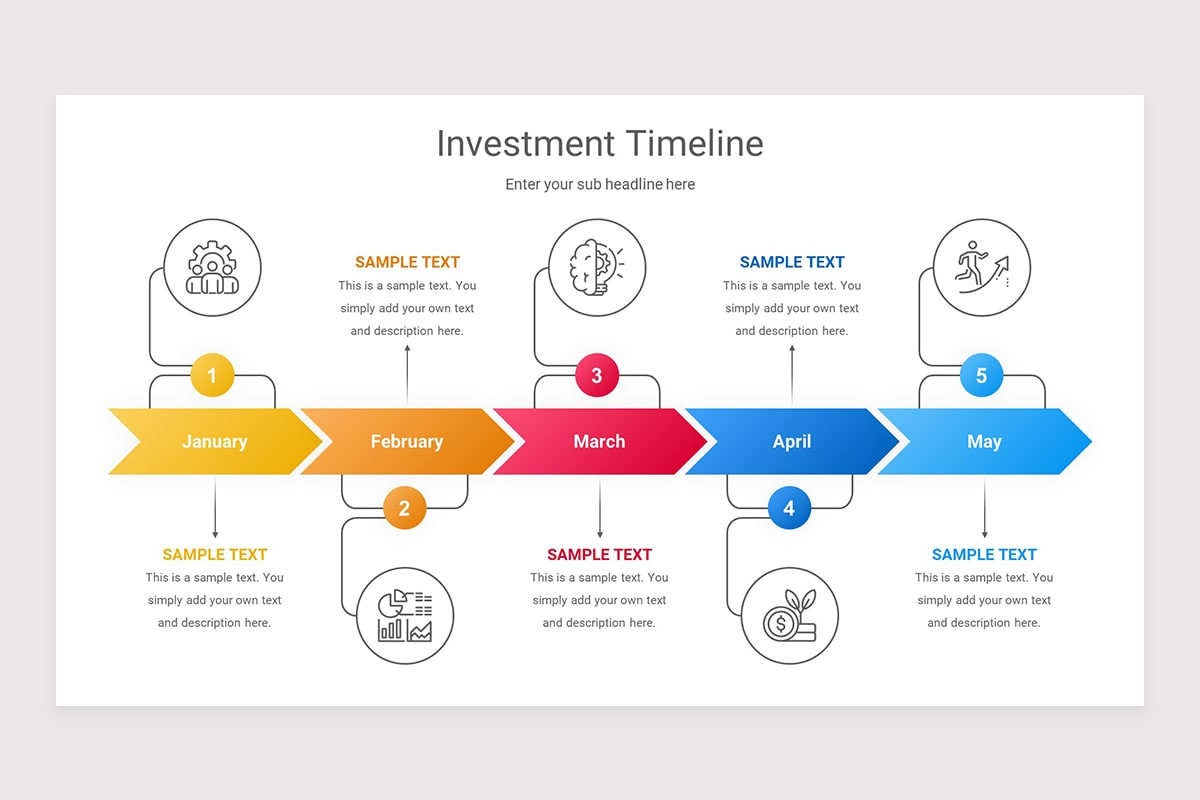 Investment Timeline Keynote Presentation Template | Nulivo Market