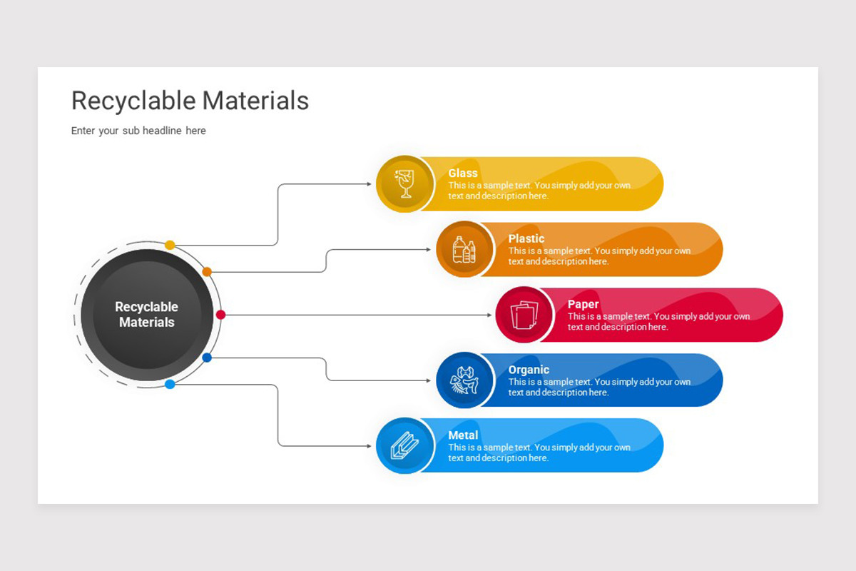Recyclable Materials PowerPoint Presentation Template | Nulivo Market