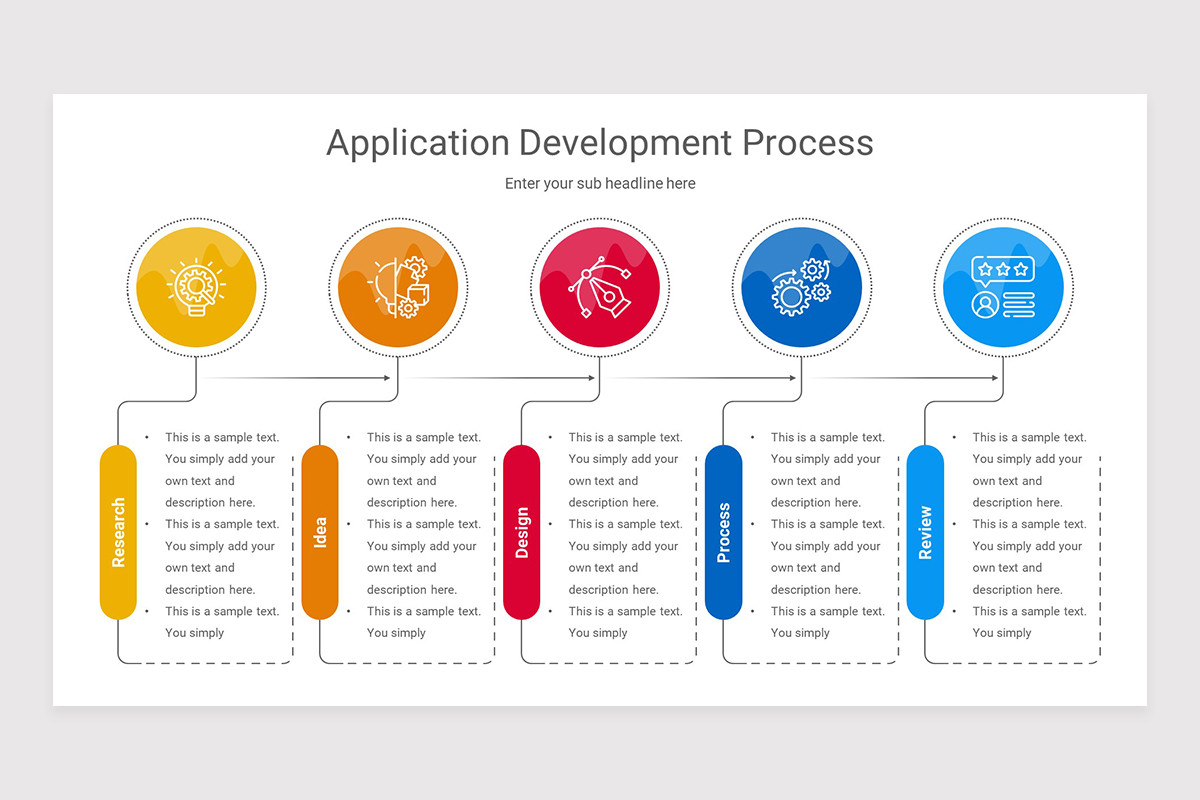 Application Process Slides Application Development Process Google Slides Presentation Template ...