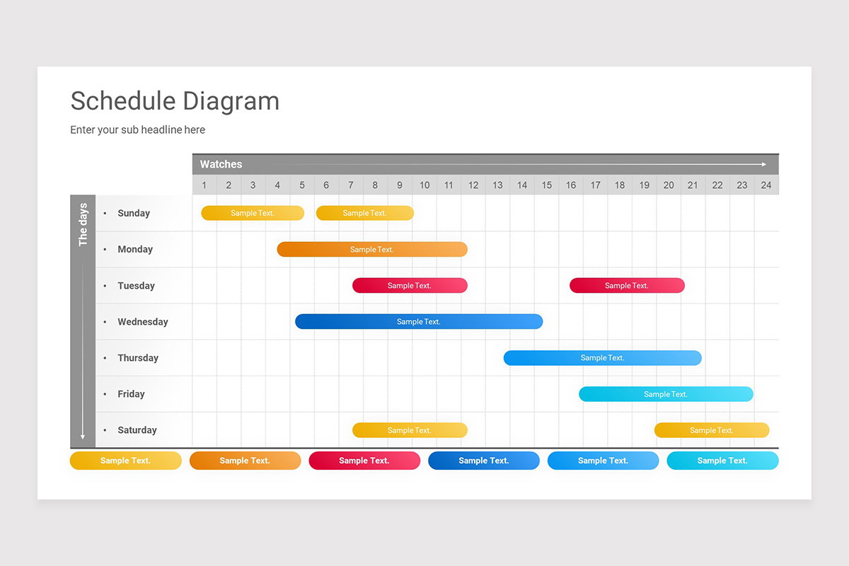Schedule Diagram PowerPoint Presentation Template | Nulivo Market