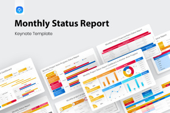 Monthly Status Report Keynote Presentation Template
