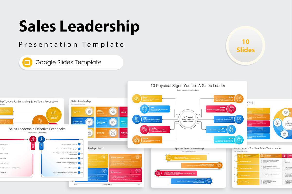 Sales Leadership Google Slides Presentation Template | Nulivo Market