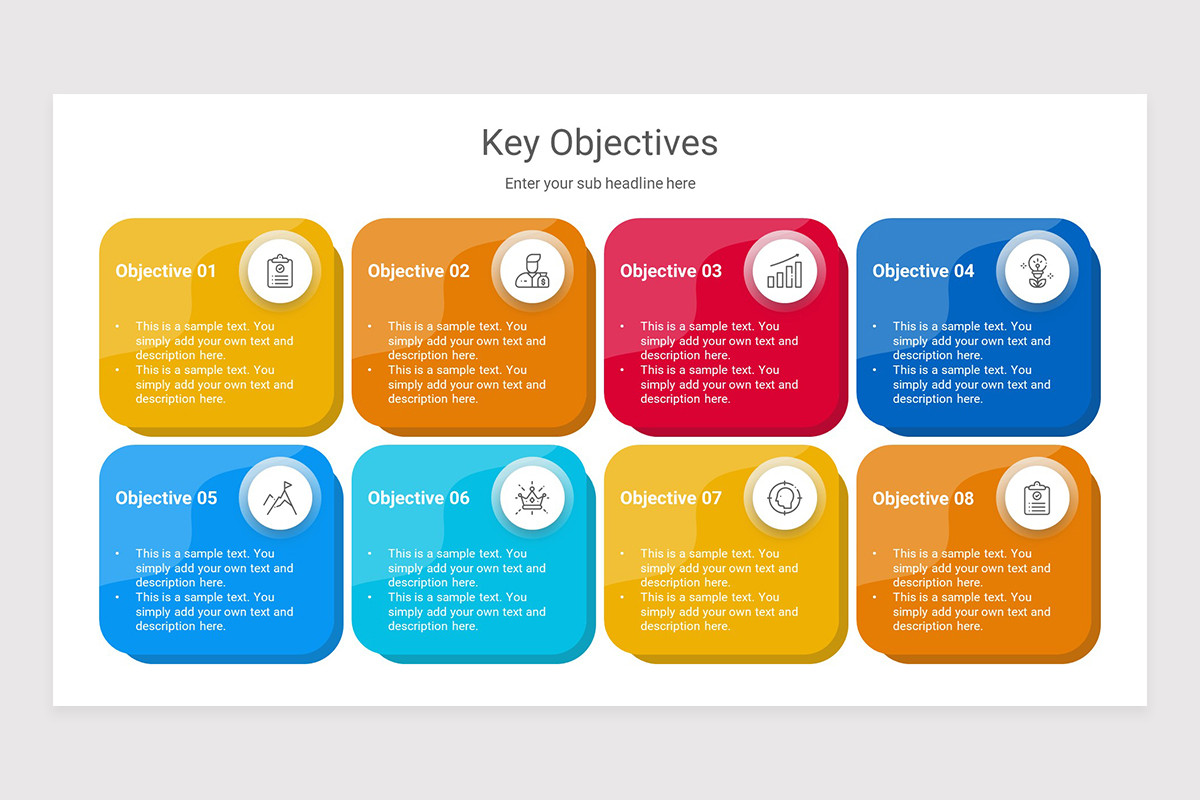 Key Objective Reference Image Key Objectives Keynote Presentation Template | Nulivo Market