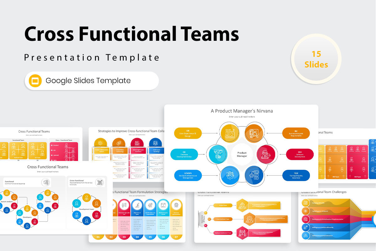 Cross Functional Teams Google Slides Presentation Template | Nulivo Market