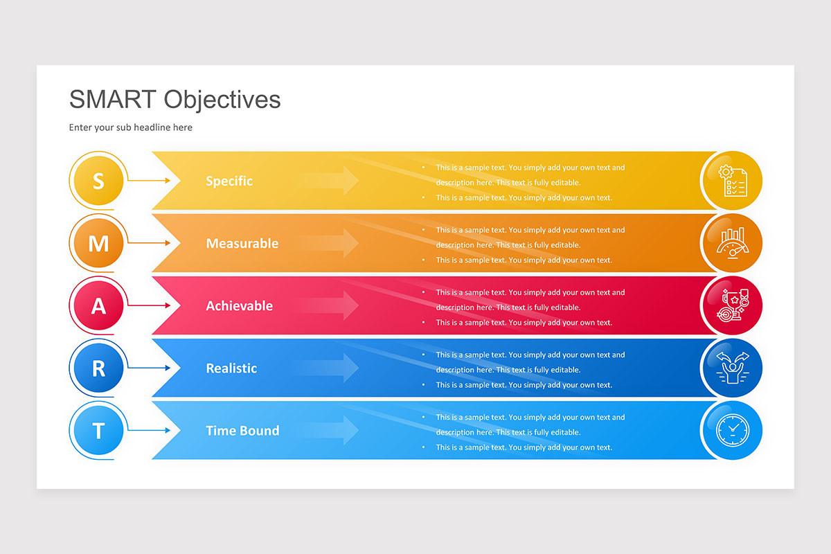 SMART Objectives PowerPoint Presentation Template | Nulivo Market
