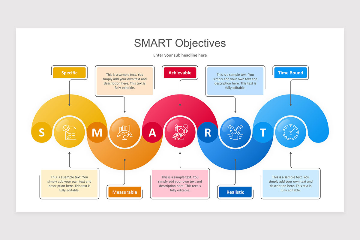 SMART Objectives Keynote Presentation Template | Nulivo Market