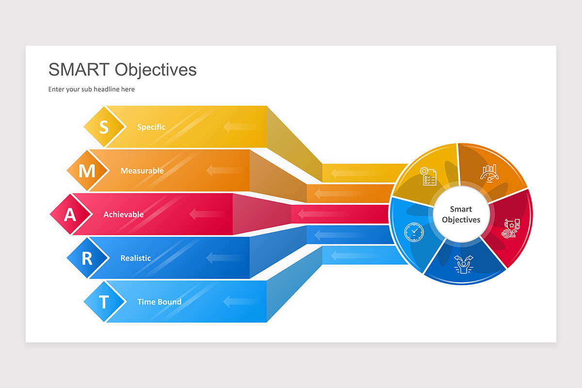 SMART Objectives Keynote Presentation Template | Nulivo Market