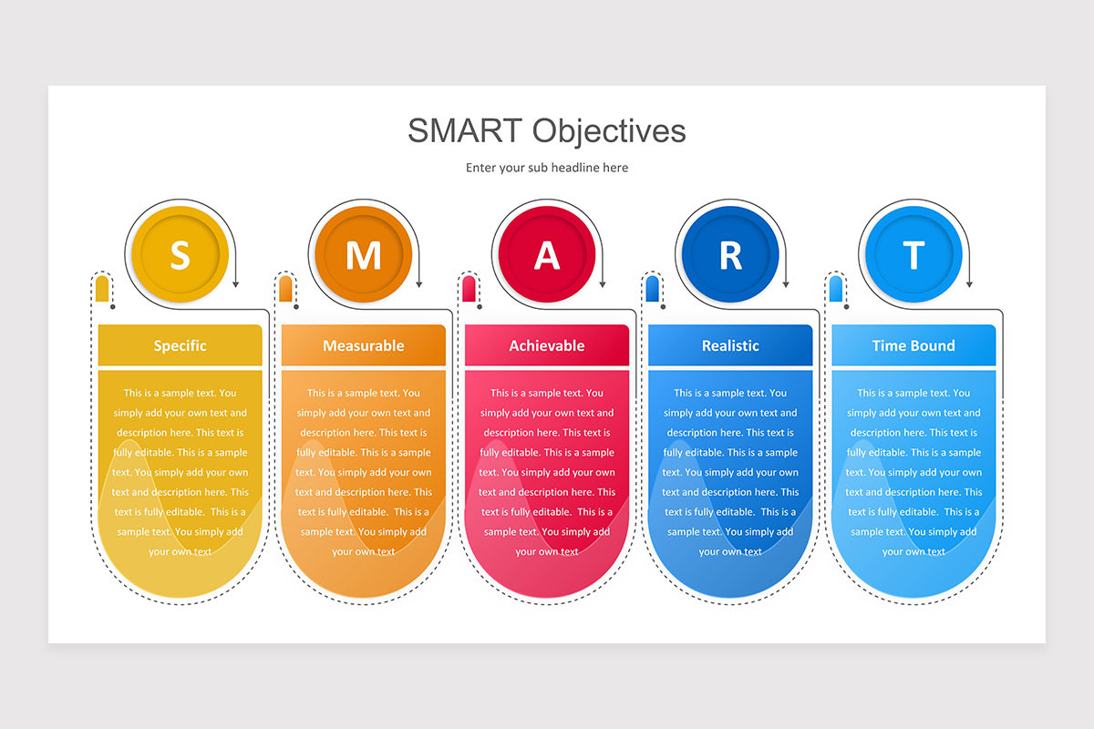 SMART Objectives Keynote Presentation Template | Nulivo Market
