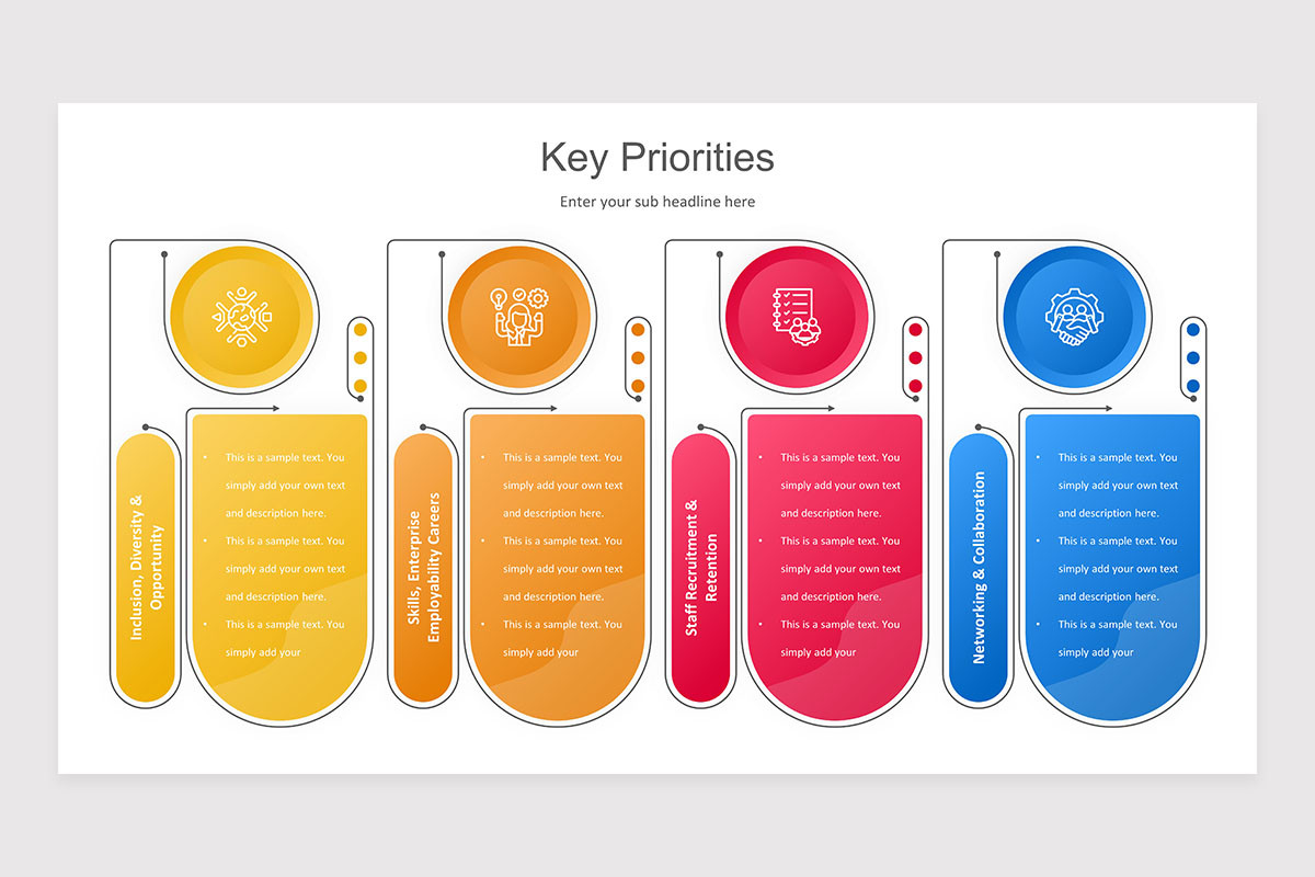 Priority Powerpoint Table Key Priorities PowerPoint Presentation Template | Nulivo Market