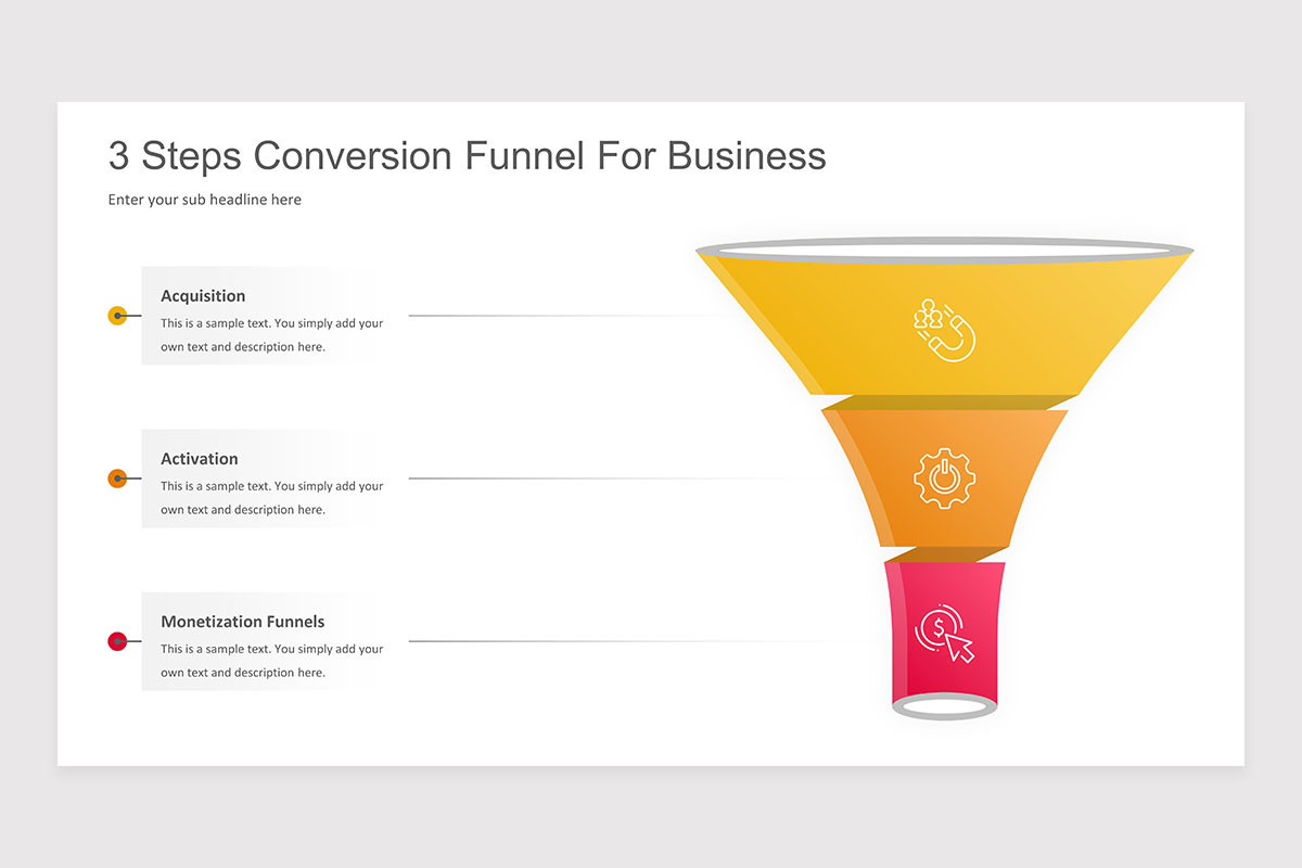Conversion Funnel PowerPoint Presentation Template | Nulivo Market