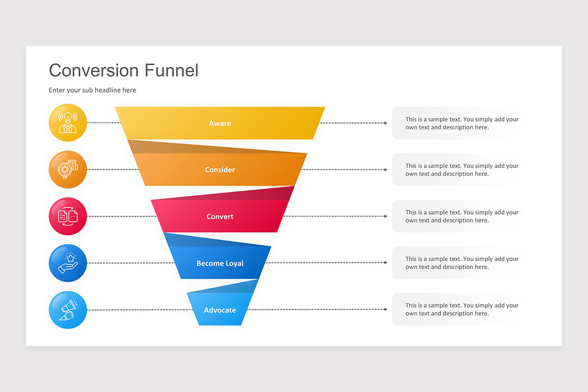 Conversion Funnel Google Slides Presentation Template | Nulivo Market