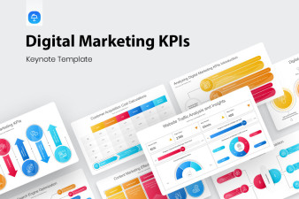 Digital Marketing KPIs Keynote Presentation Template