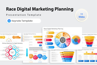 Race Digital Marketing Planning Keynote Presentation Template