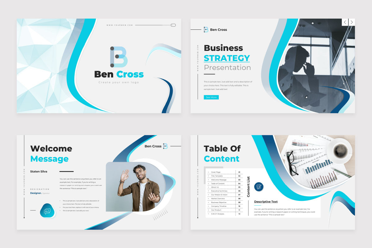 Business Strategy Presentation PowerPoint Template | Nulivo Market