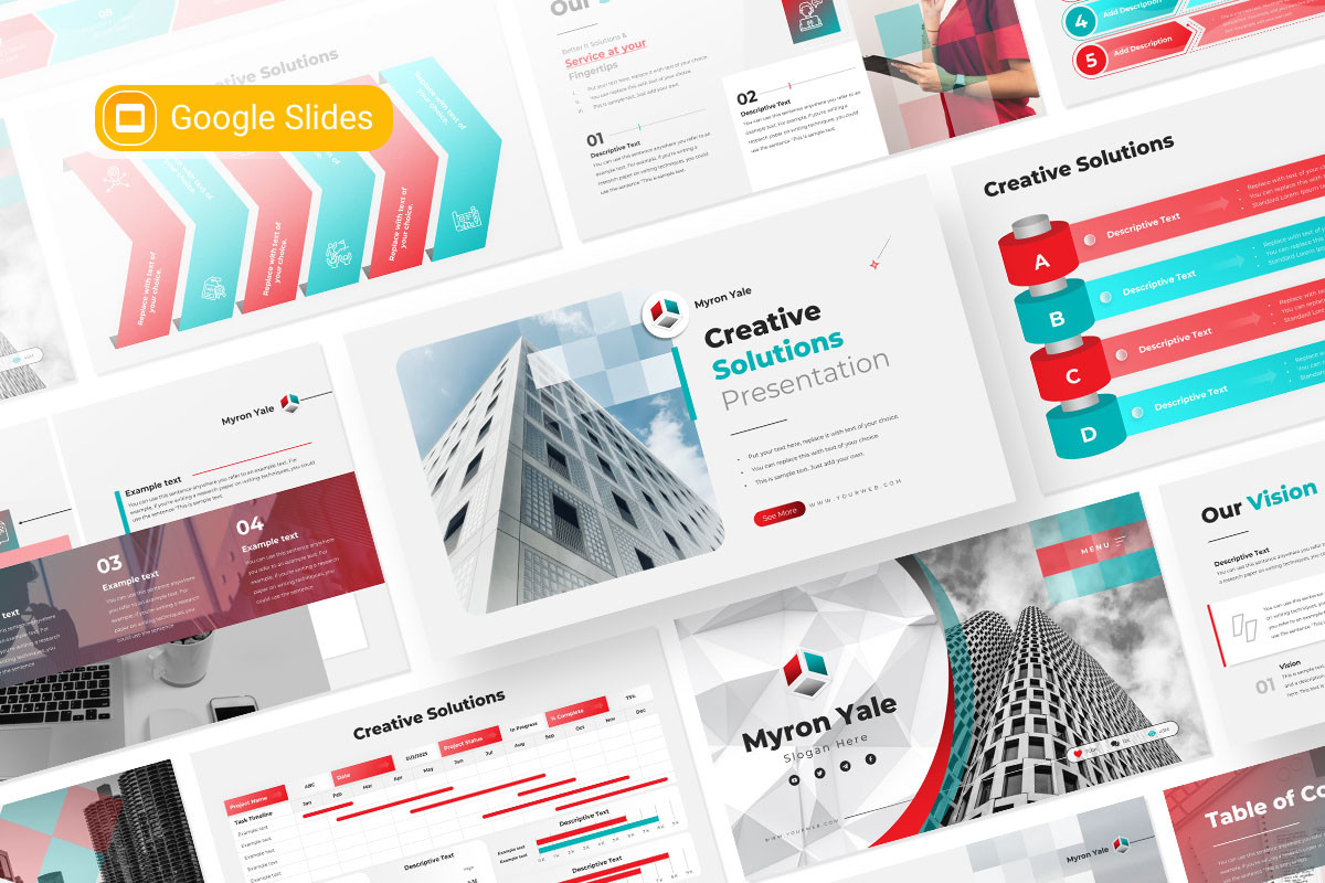 Creative Solutions Google Slides Presentation Template | Nulivo Market